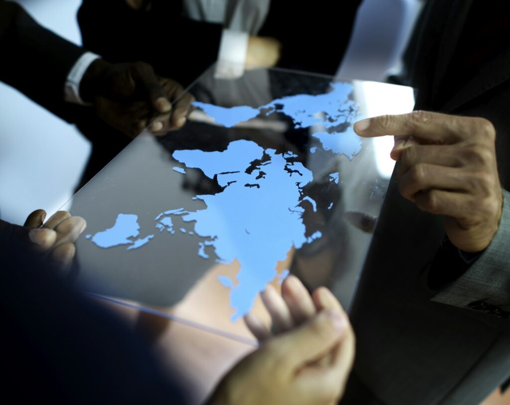 Business Team Global Business Planning Working Concept