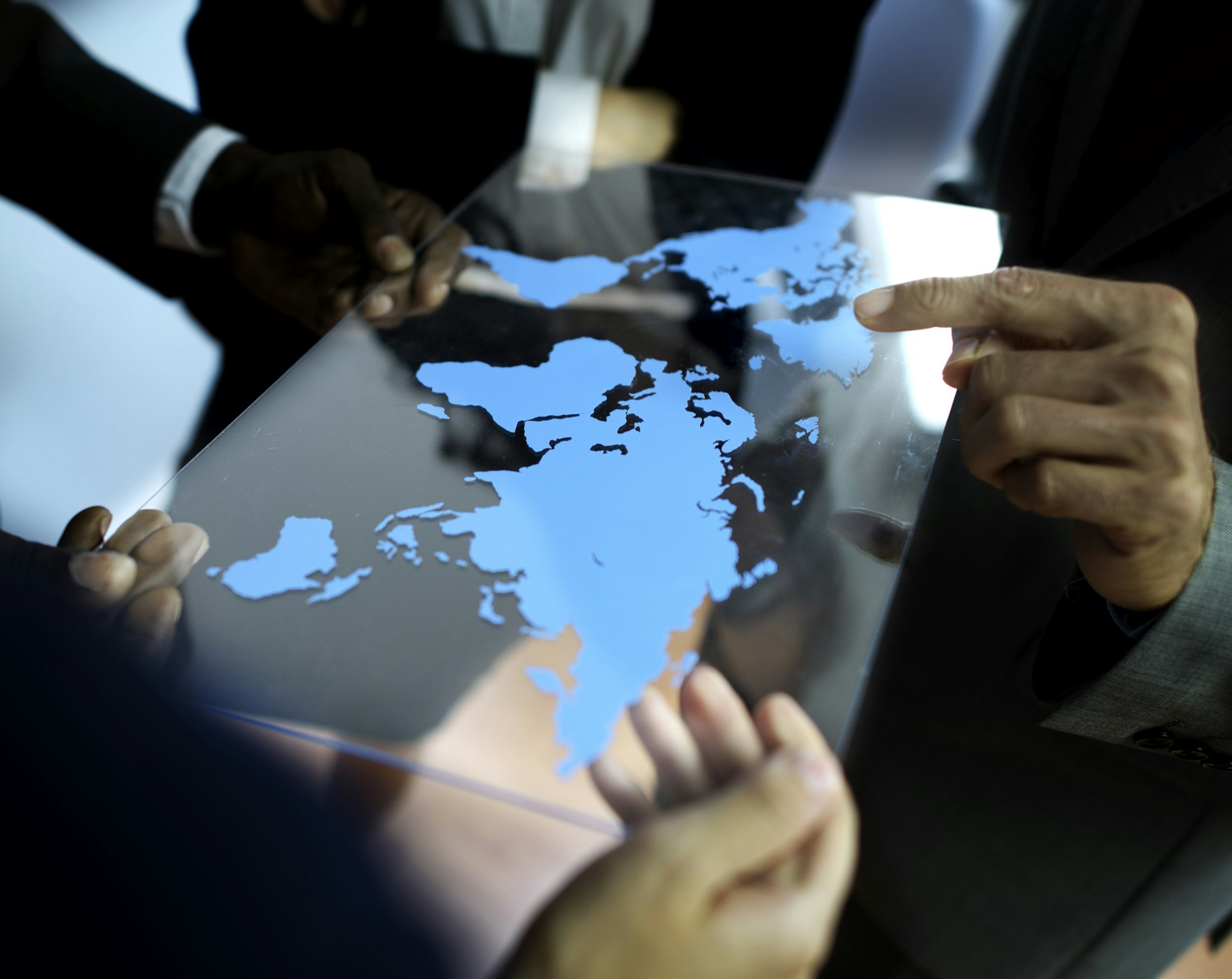 Business Team Global Business Planning Working Concept