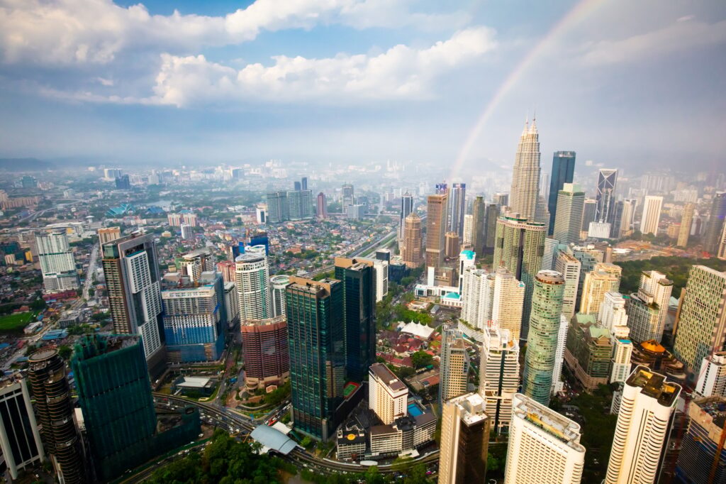 Kuala Lumpur Skyline in Malaysia