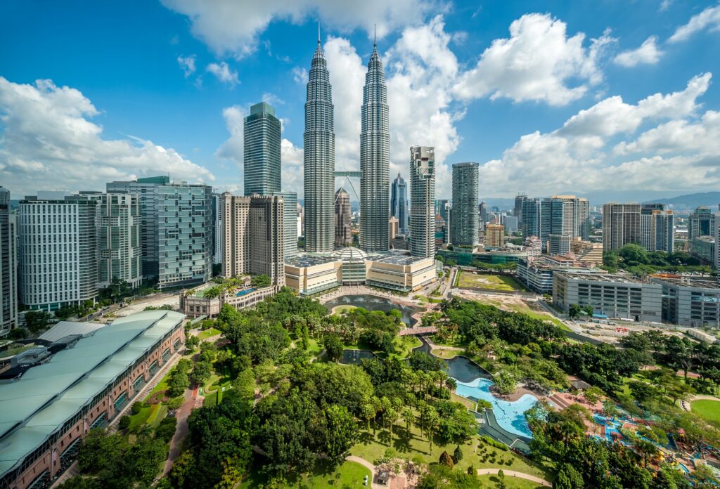 Kuala Lumpur skyline overlook